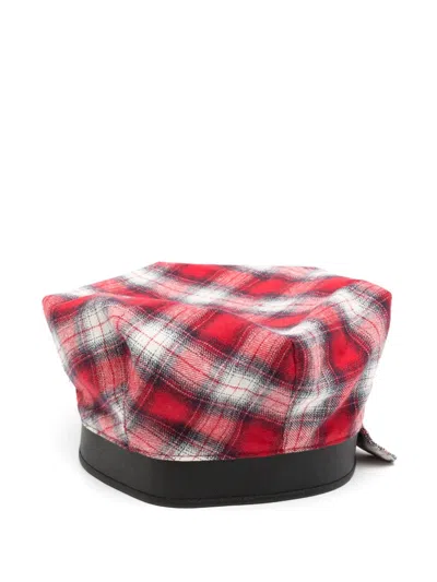 Juntae Kim Scarf Tie-neck Beret In Red
