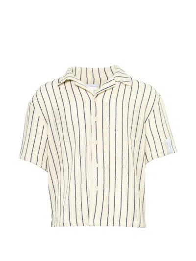 Juntae Kim Striped Shirt In Neutral