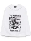 Juntae Kim "there Was A Punk" Hoodie In White