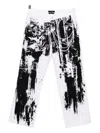 Juntae Kim Trompe L'oeil Wide-leg Jeans In White