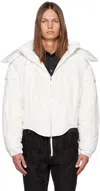 Juntae Kim White Slashed Down Jacket In White