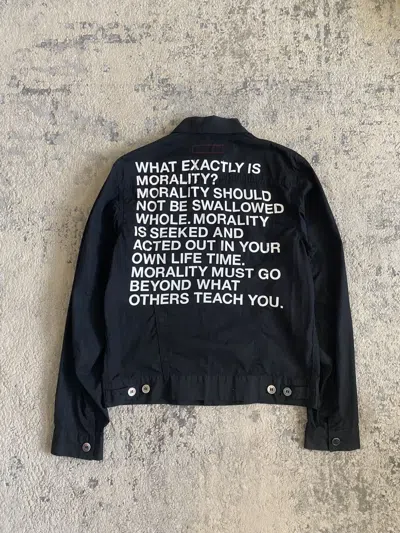Pre-owned Junya Watanabe - Ss10 Morality Poem Jacket In Black