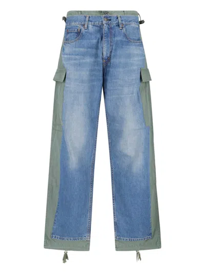 Junya Watanabe 100% Cotton Denim Jeans For Men In Blue