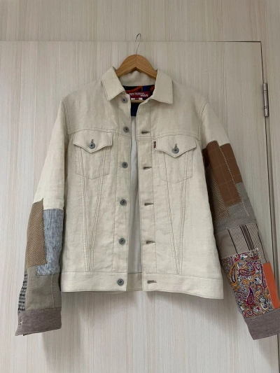 Pre-owned Junya Watanabe 16ss Patchwork Jkt Shirt Size M In White