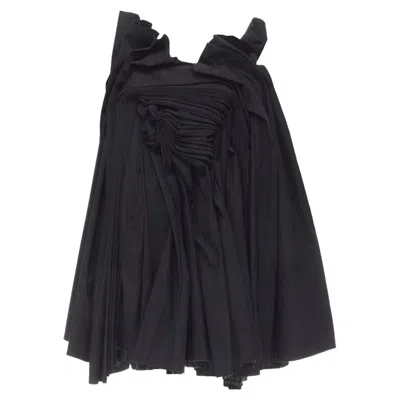 Pre-owned Junya Watanabe 1998 Draped Pleat Skirt In Black