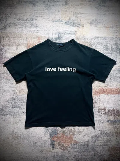 Pre-owned Junya Watanabe 2002 Love Feeling Tee In Black
