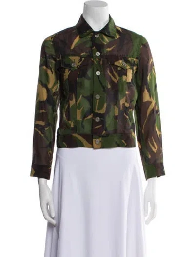 Pre-owned Junya Watanabe 2004 Pink Camouflage Jacket In Green