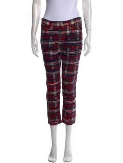 Pre-owned Junya Watanabe 2011 Straight Leg Pants In Red