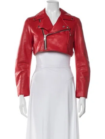Pre-owned Junya Watanabe 2012 Biker Jacket In Red