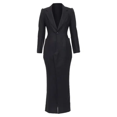 Pre-owned Junya Watanabe 2012 Wool Fitted Coat In Black