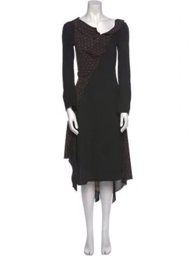Pre-owned Junya Watanabe 2013 Long Dress In Black