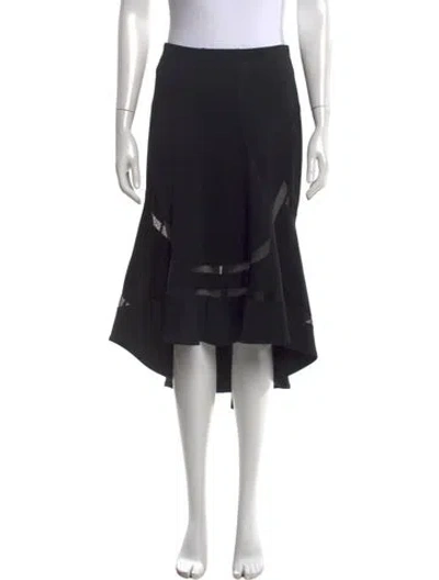 Pre-owned Junya Watanabe 2013 Midi Length Skirt W/ Tags In Black