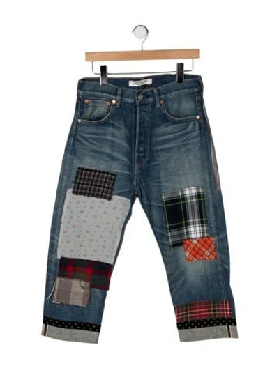Pre-owned Junya Watanabe 2013 Straight Leg Jeans In Blue