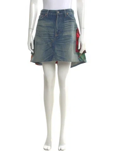 Pre-owned Junya Watanabe 2014 Knee-length Skirt In Blue