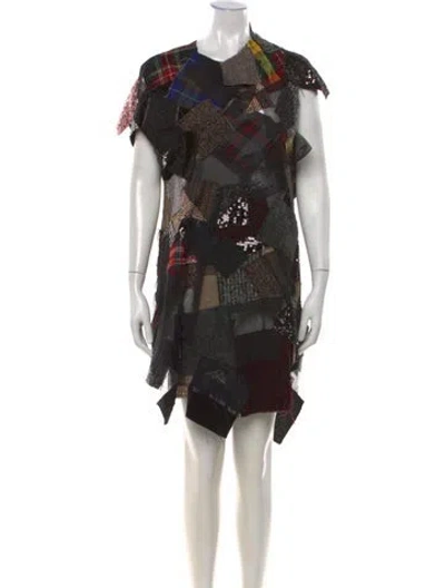 Pre-owned Junya Watanabe 2014 Mini Dress In Black