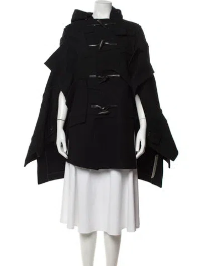 Pre-owned Junya Watanabe 2014 Wool Cape In Black
