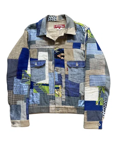 Pre-owned Junya Watanabe 2015  Levi's Patchwork Bluerunway Denim Jacket