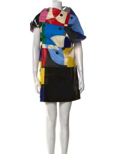 Pre-owned Junya Watanabe 2015 Mini Dress In Multi