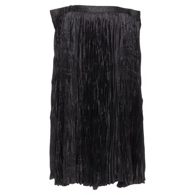 Junya Watanabe 2018 Black Plisse Waistline Midi Skirt