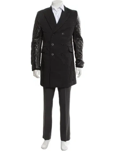 Pre-owned Junya Watanabe 2019 Leather Trim Embellishment Sport Coat W/ Tags In Black