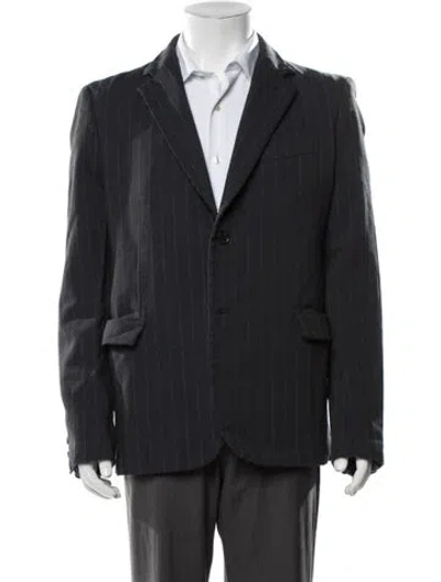 Pre-owned Junya Watanabe 2019 Striped Blazer W/ Tags In Grey