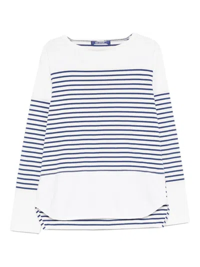 Pre-owned Junya Watanabe 2019 Striped Long Sleeve Top In White