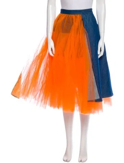Pre-owned Junya Watanabe 2020 Knee-length Skirt In Orange