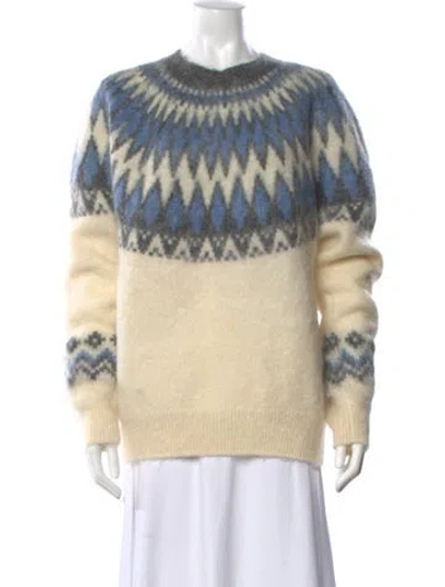 Pre-owned Junya Watanabe 2021 Wool Sweater In Blue/neutrals