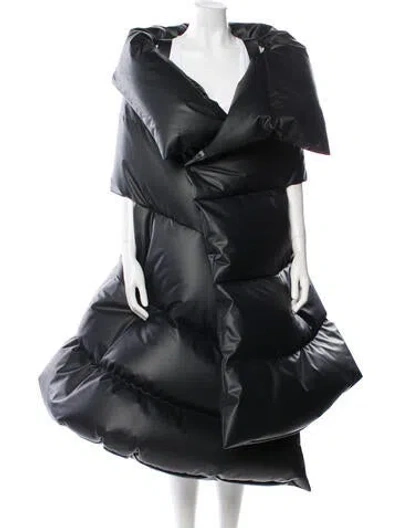 Pre-owned Junya Watanabe 2023 Faux Leather Down Jacket W/ Tags In Black