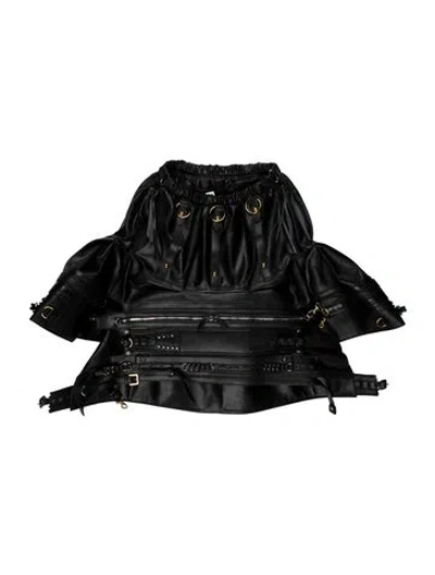 Pre-owned Junya Watanabe 2023 Leather Jacket In Black