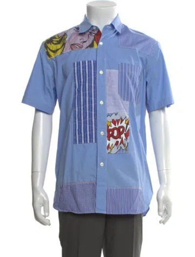 Pre-owned Junya Watanabe 2023 X Roy Lichtenstein Shirt In Blue