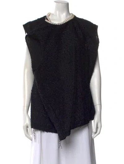 Pre-owned Junya Watanabe 2024 Crew Neck Top In Black