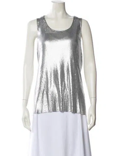Pre-owned Junya Watanabe 2025 Chainmail Top In Silver