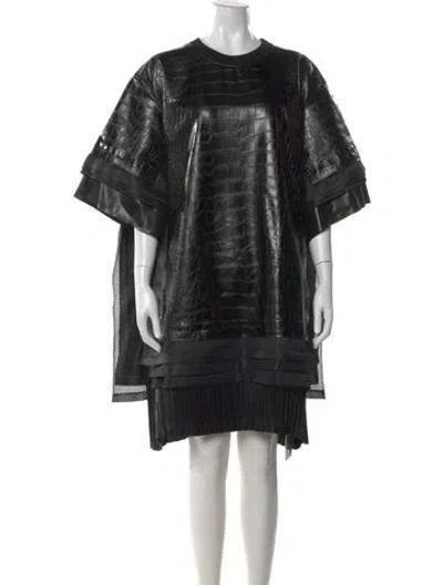 Pre-owned Junya Watanabe 2025 Knee-length Dress In Black