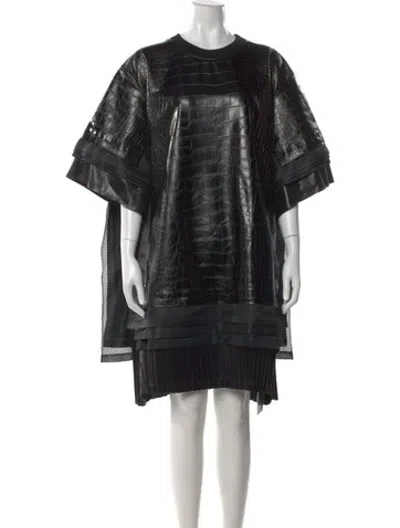 Pre-owned Junya Watanabe 2025 Knee-length Dress In Black