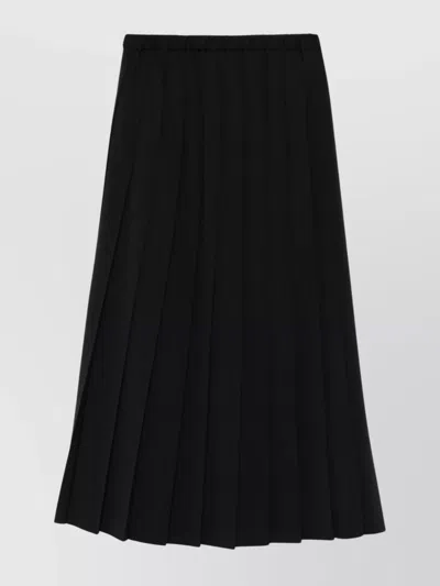JUNYA WATANABE A-LINE PLEATED MIDI SKIRT