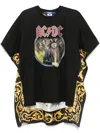 Junya Watanabe Acdc Printed T-shirt In Black