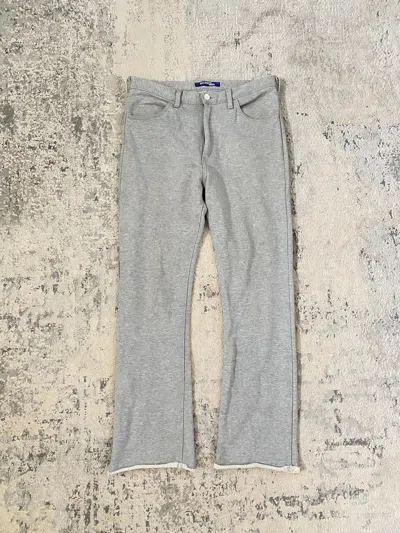Pre-owned Junya Watanabe Ad2002 Flared Sweatpants In Grey