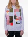 Junya Watanabe Andy Warhol Patchwork Shirt In Blue
