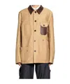 Junya Watanabe Asymmetric Chest Pocket Casual Jacket In Brown