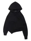 Junya Watanabe Asymmetric-design Cotton Hoodie In Black