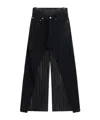 Junya Watanabe Asymmetric Detail Track Pants In Black