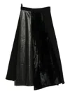 Junya Watanabe Asymmetric Hem Skirt In Black