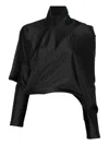 Junya Watanabe Asymmetric High-neck Top In Black