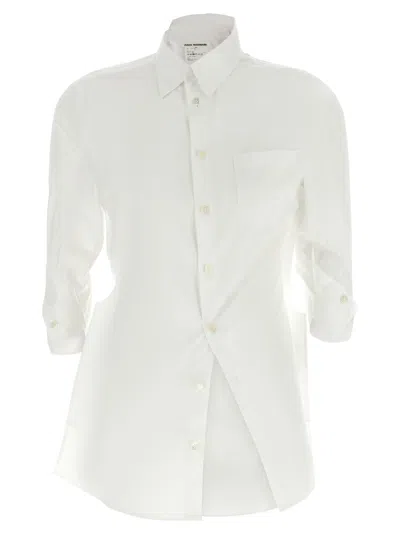 Junya Watanabe Asymmetric Shirt In White
