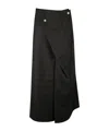 Junya Watanabe Asymmetric Skirt In Black