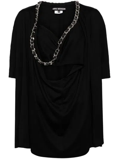 Junya Watanabe Asymmetric-sleeve T-shirt In Black