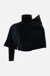 Junya Watanabe Asymmetric High-neck Top In Black