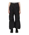 Junya Watanabe Black Asymmetric Trousers In Black