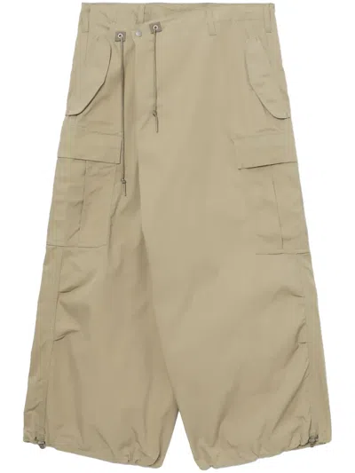 Junya Watanabe Asymmetrische Cargohose Mit Weitem Bein In Nude